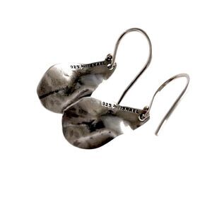 Silpada W2834 Retired INSTANT CLASSIC Oxidized Textured Dangle Earrings